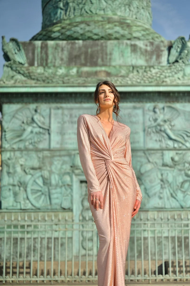 Vente Robe Serena rose gold