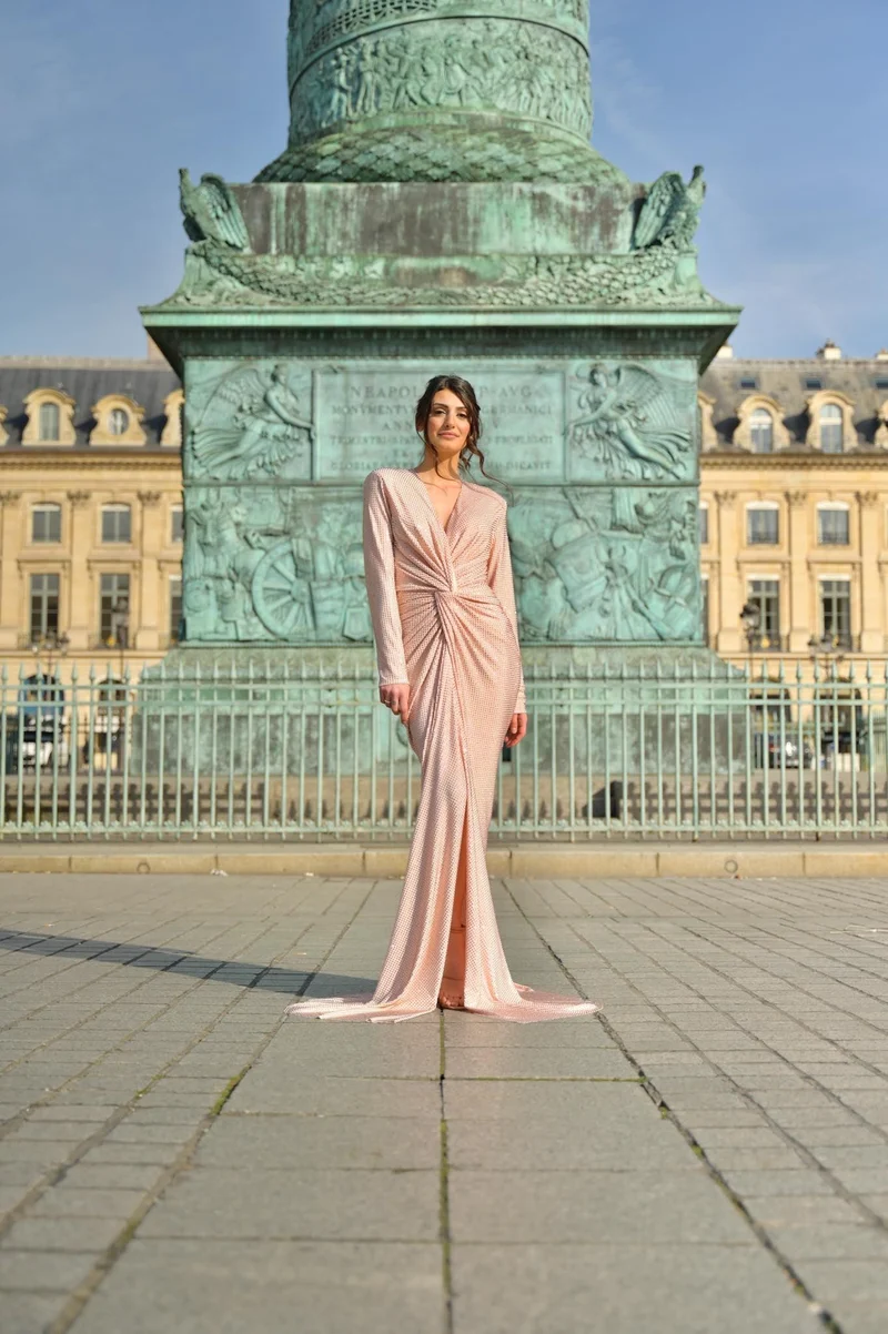 Vente Robe Serena rose gold