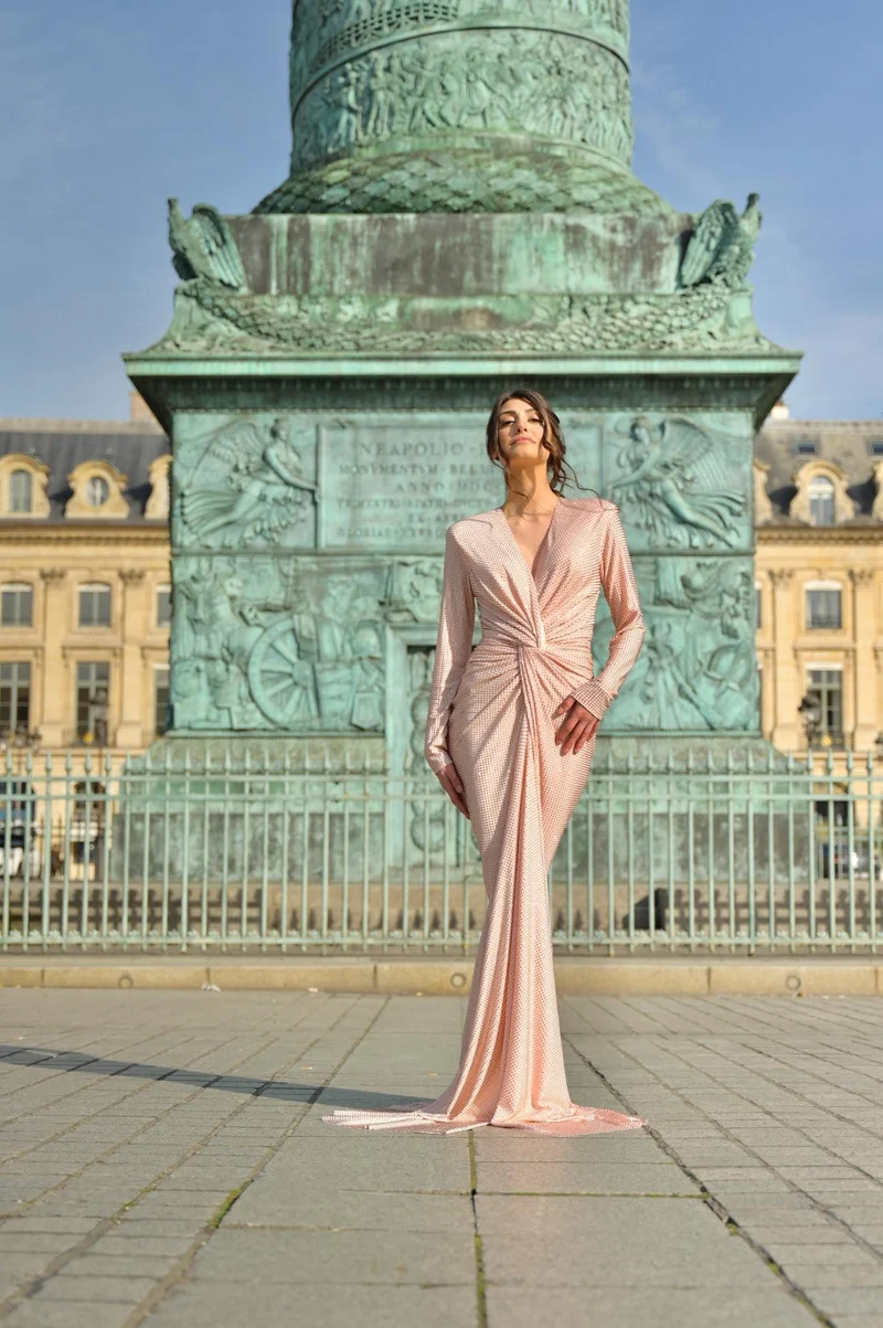 Vente Robe Serena rose gold