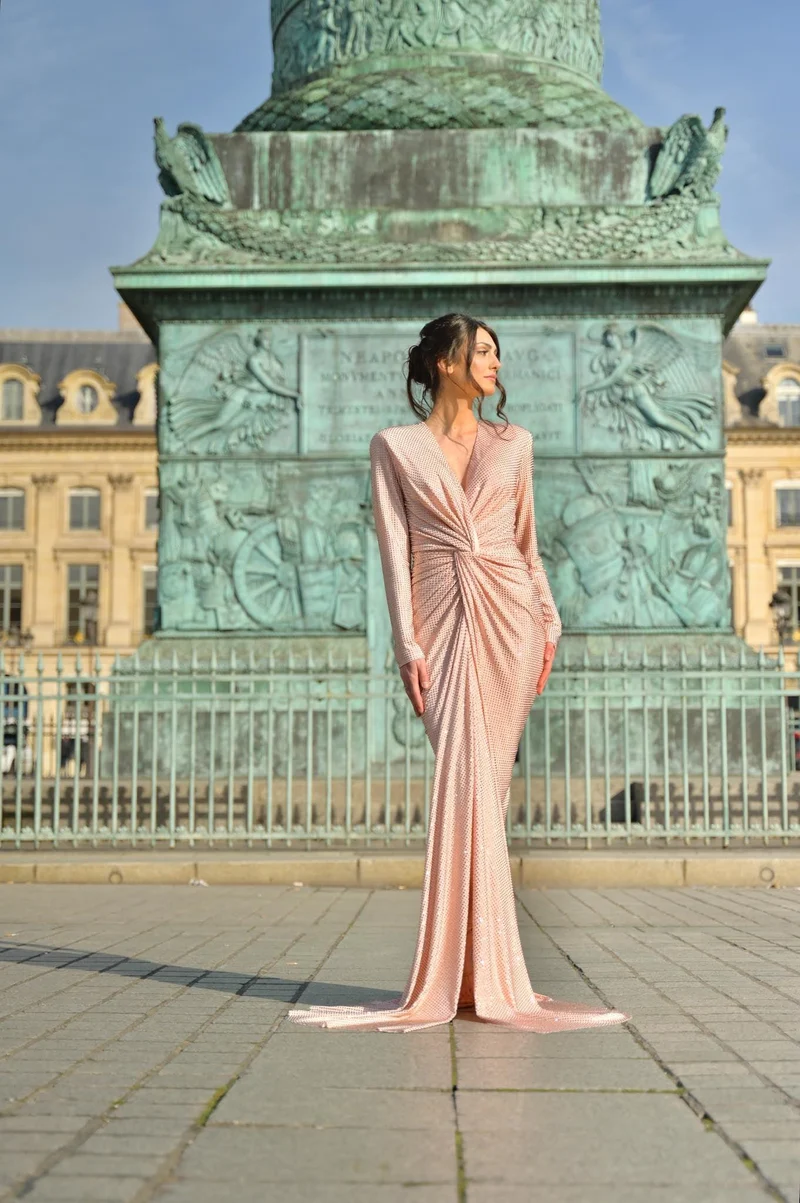 Vente Robe Serena rose gold