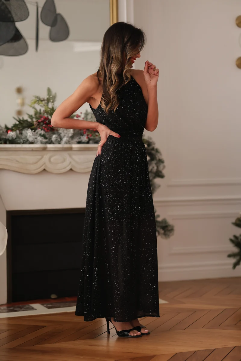 Robe longue Laly noire