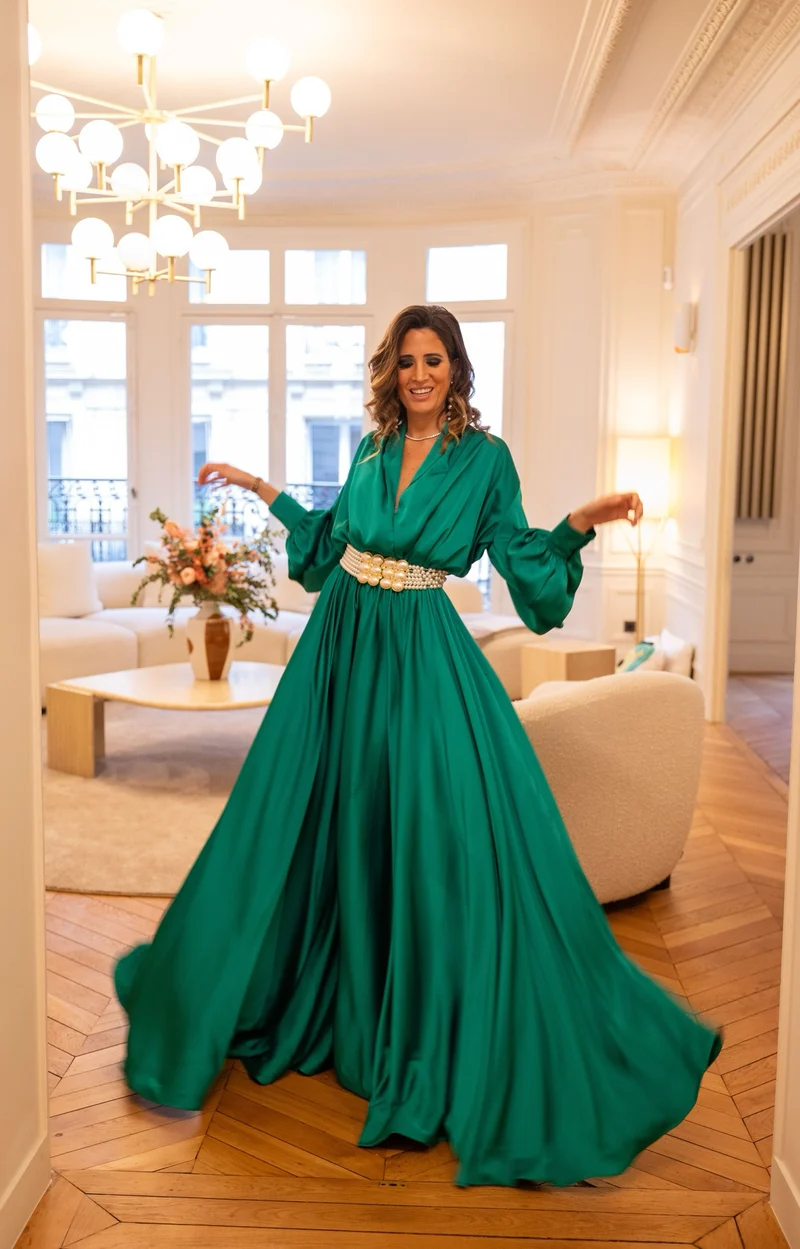 Robe Rachel verte