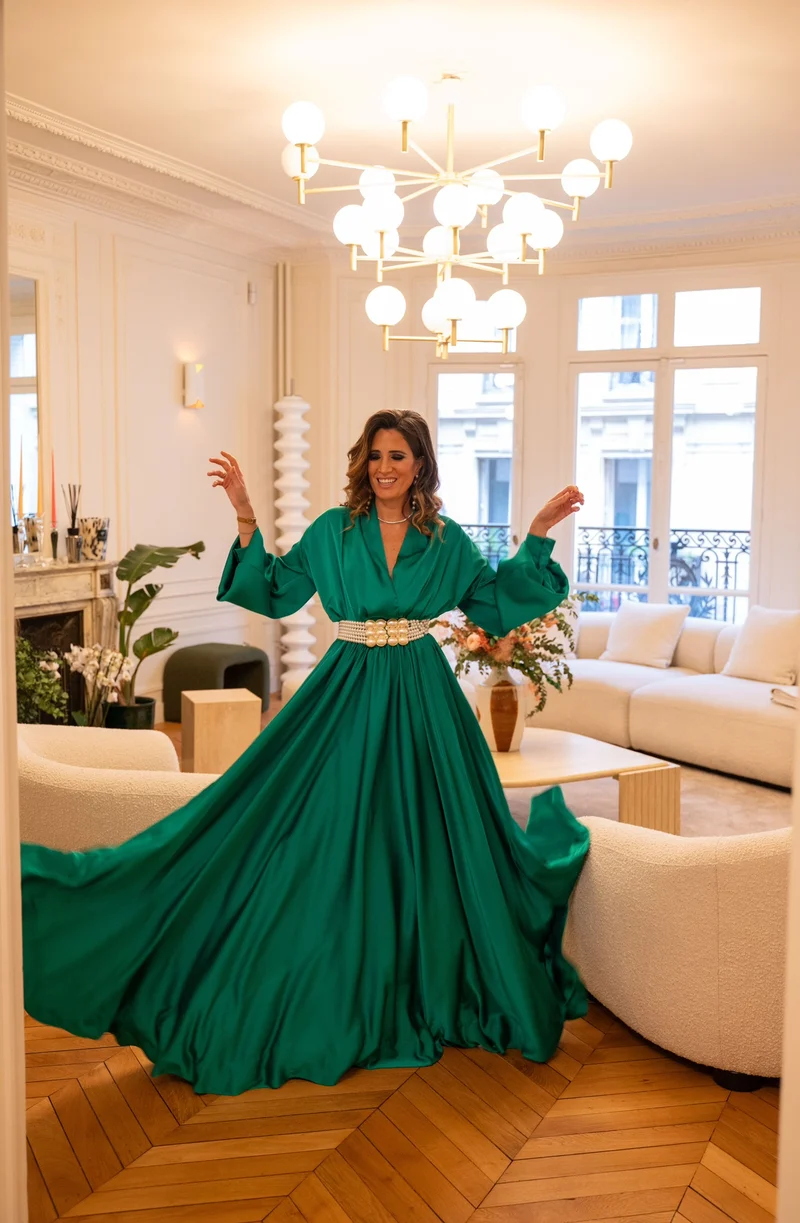 Robe Rachel verte