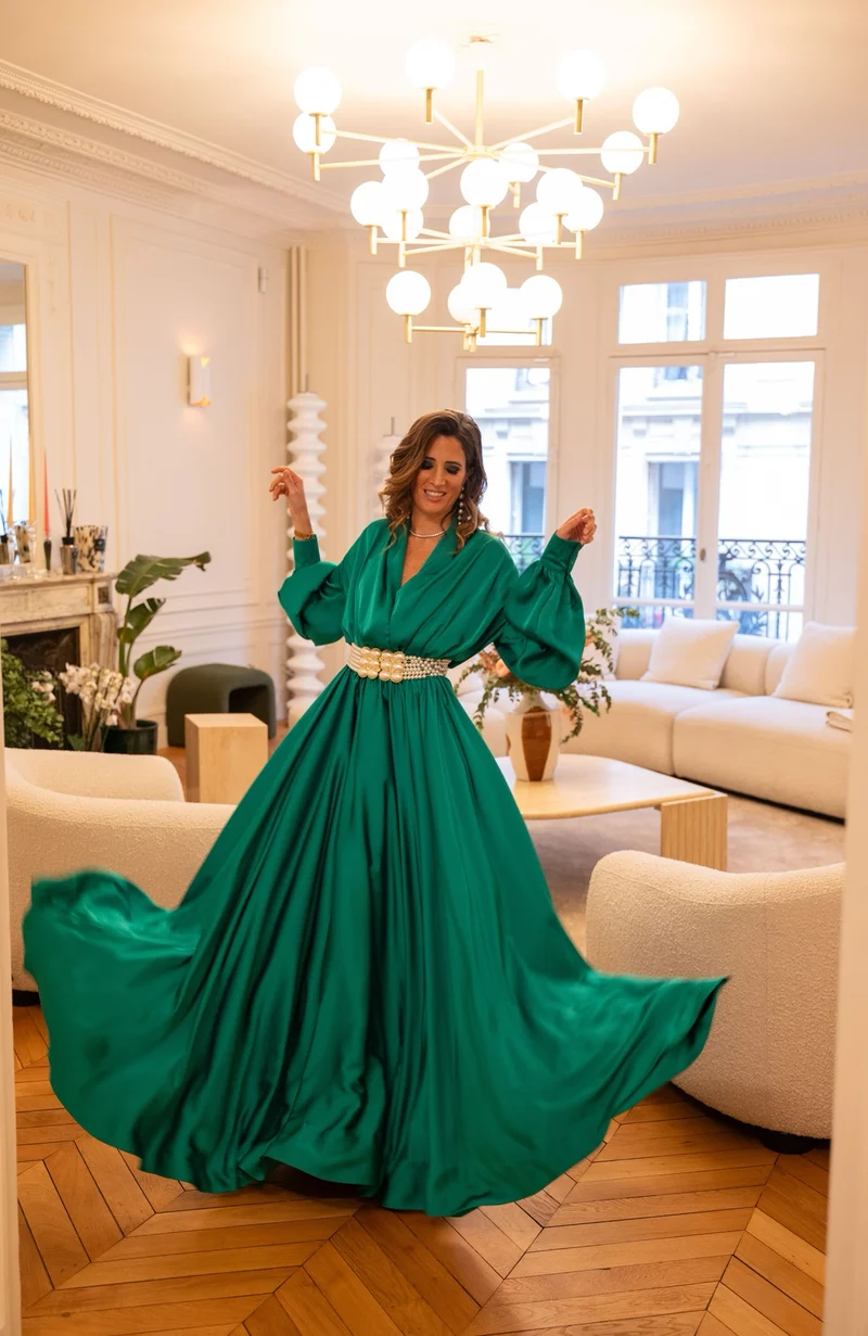 Robe Rachel verte