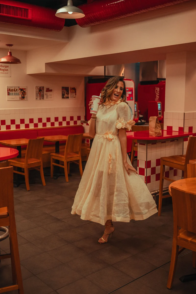Robe Zimmermann blanche crème