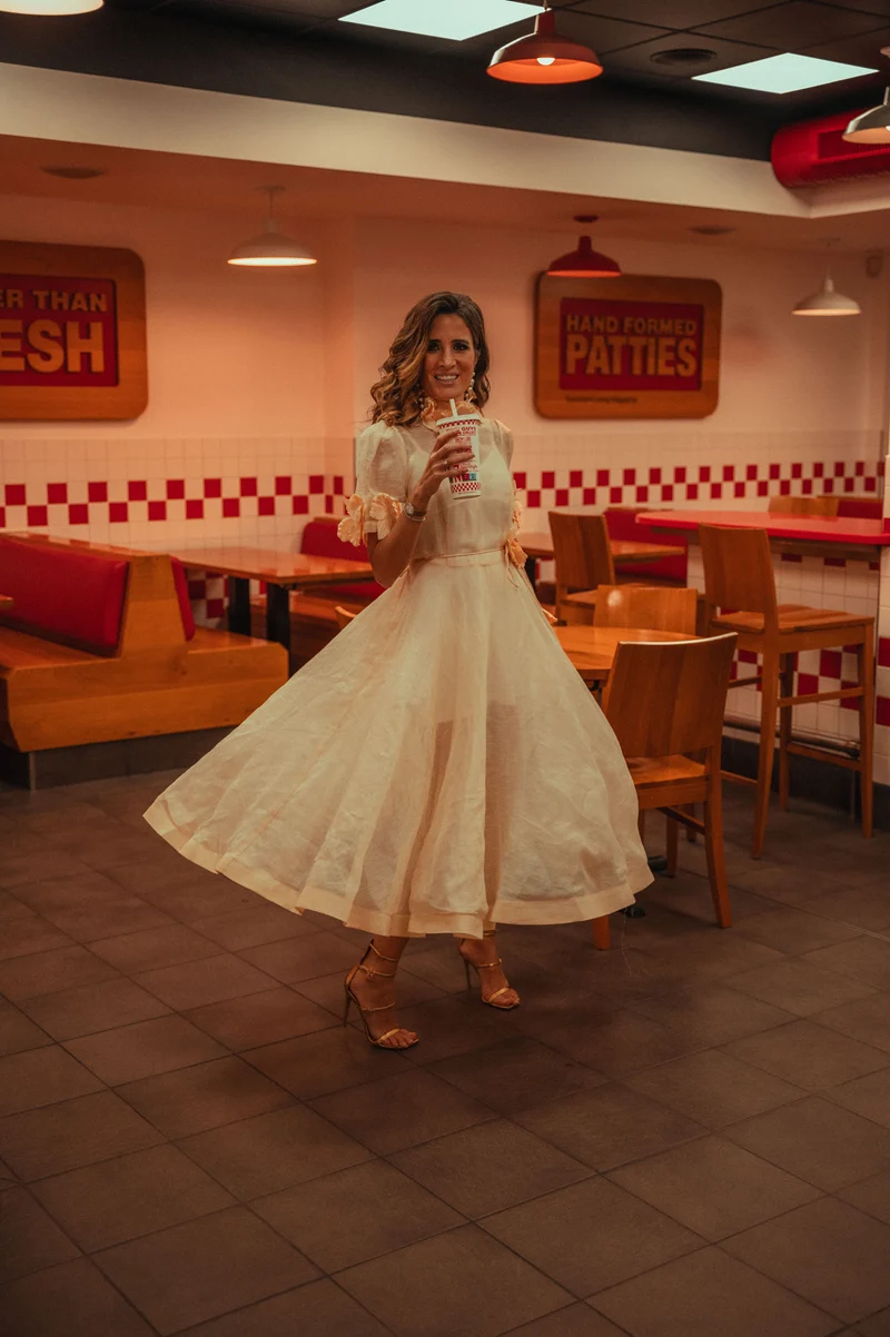 Robe Zimmermann blanche crème