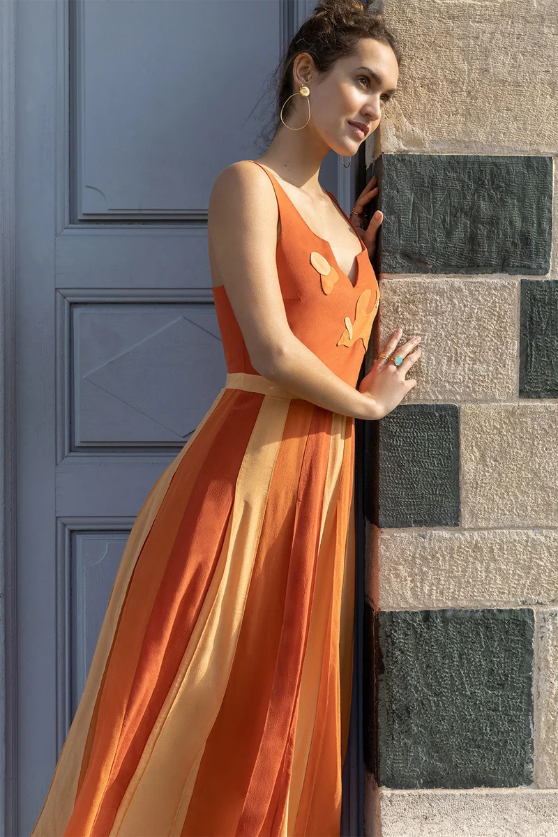 Robe en soie Hibiscus