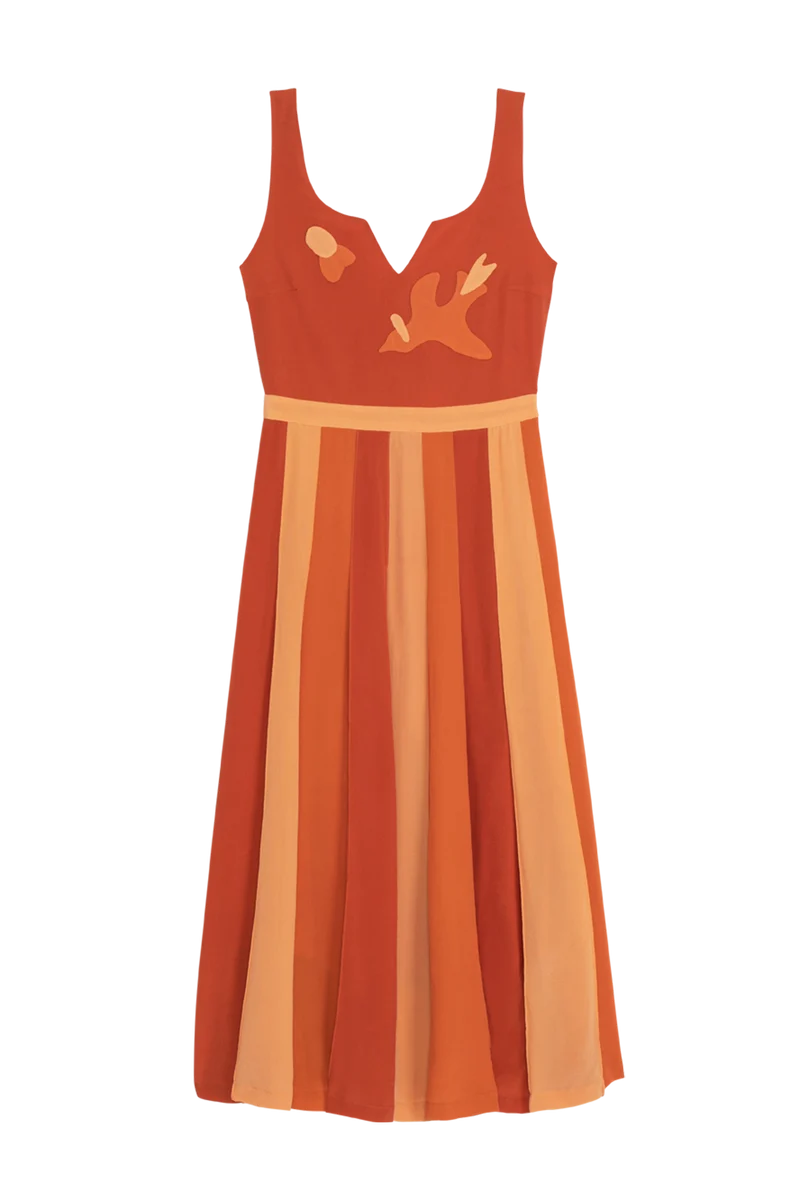 Robe en soie Hibiscus