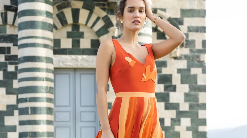 Robe en soie Hibiscus