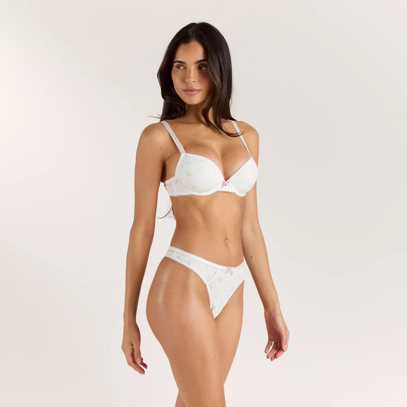Soutien-gorge T-Shirt Rosie - Blanc Floral