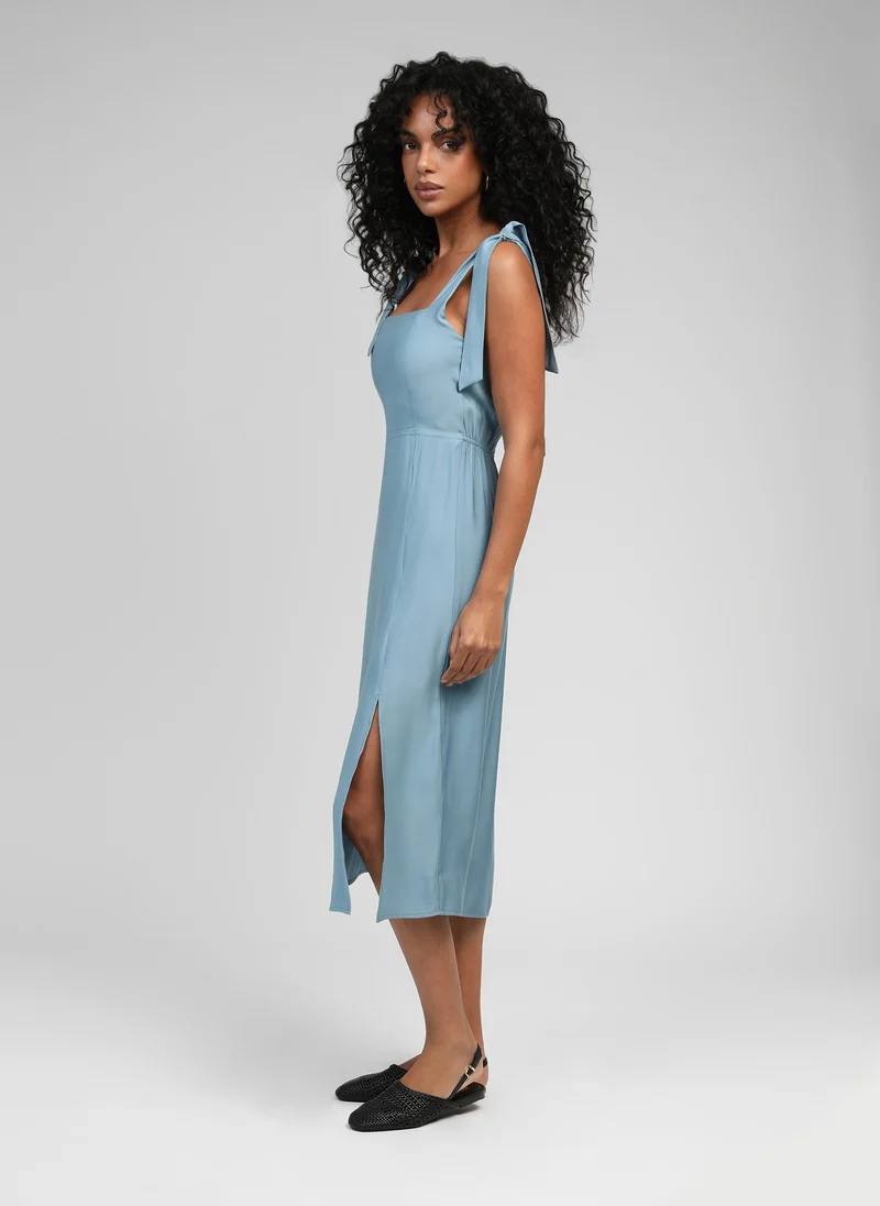ROBE MIDI MANTA ciel