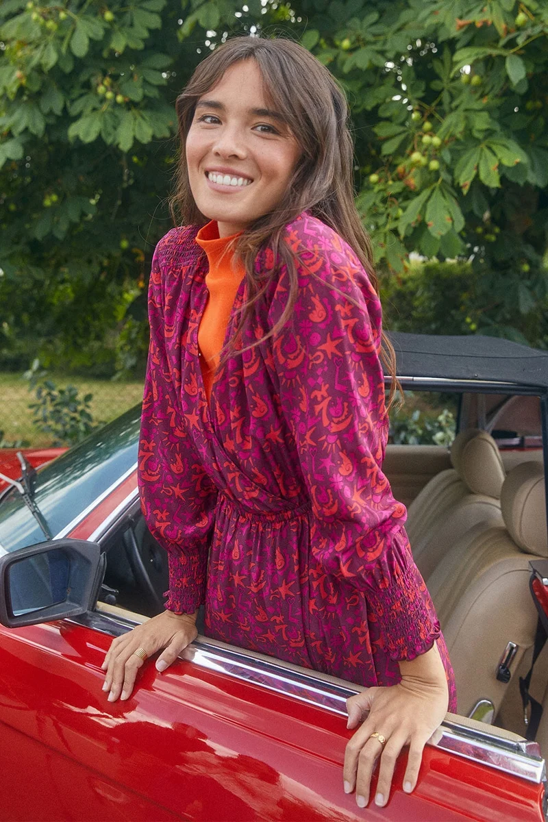 Robe Héroïne en soie Grigri