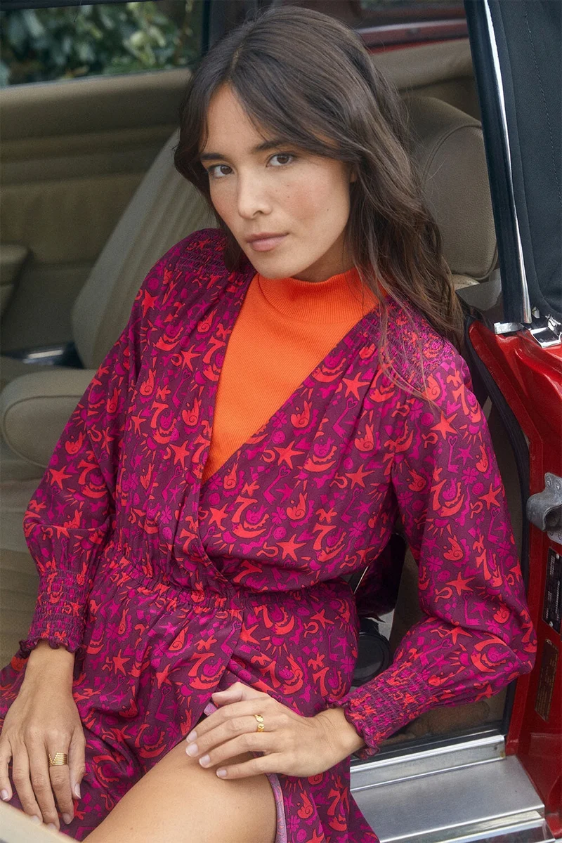 Robe Héroïne en soie Grigri