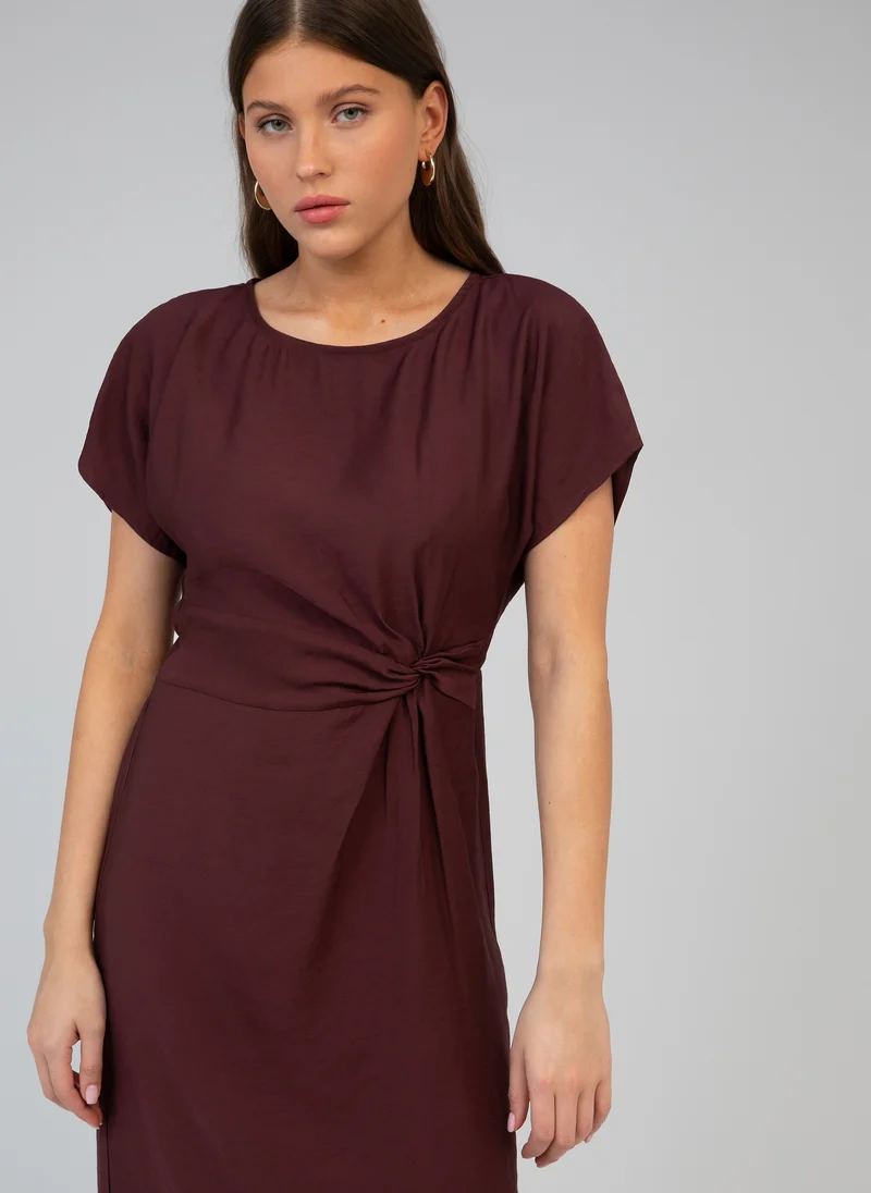 ROBE MIDI MOUNDY chocolat