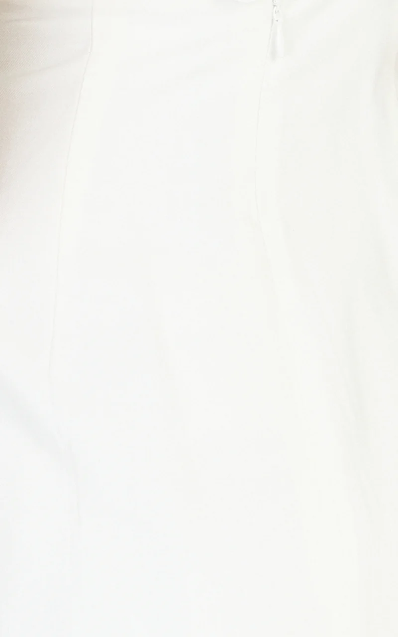 Tracey Mini Dress - Fit And Flare Dress in White
