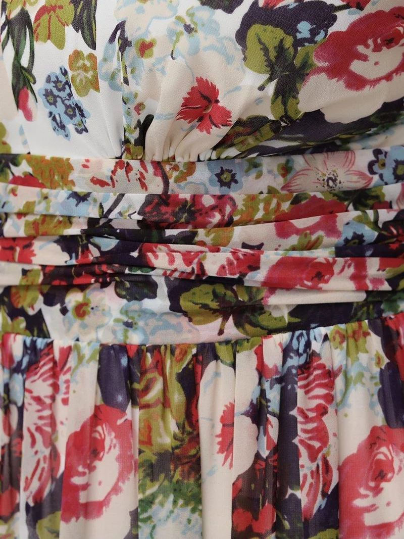 pretty HUSH|Robe de demoiselle d'honneur en mousseline de soie à col en V grande taille