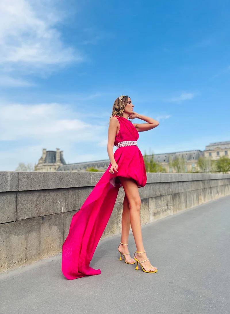 Vente Robe Ubud asymetrique fuschia