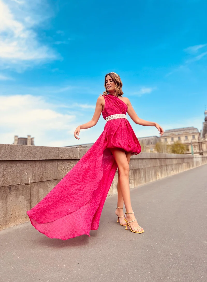 Vente Robe Ubud asymetrique fuschia
