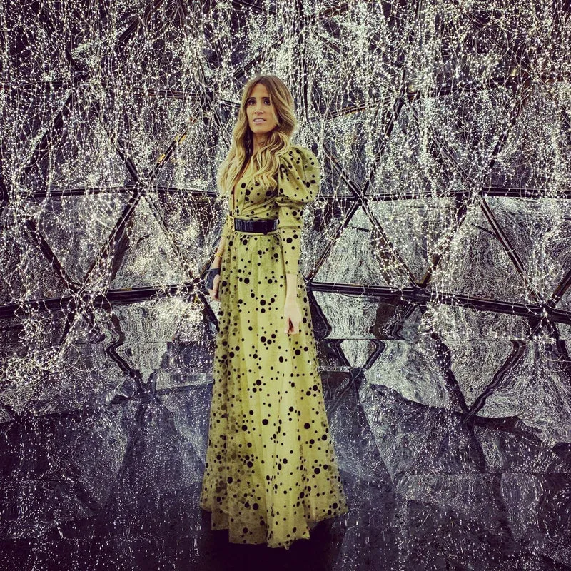 Vente Robe longue Polka dorée