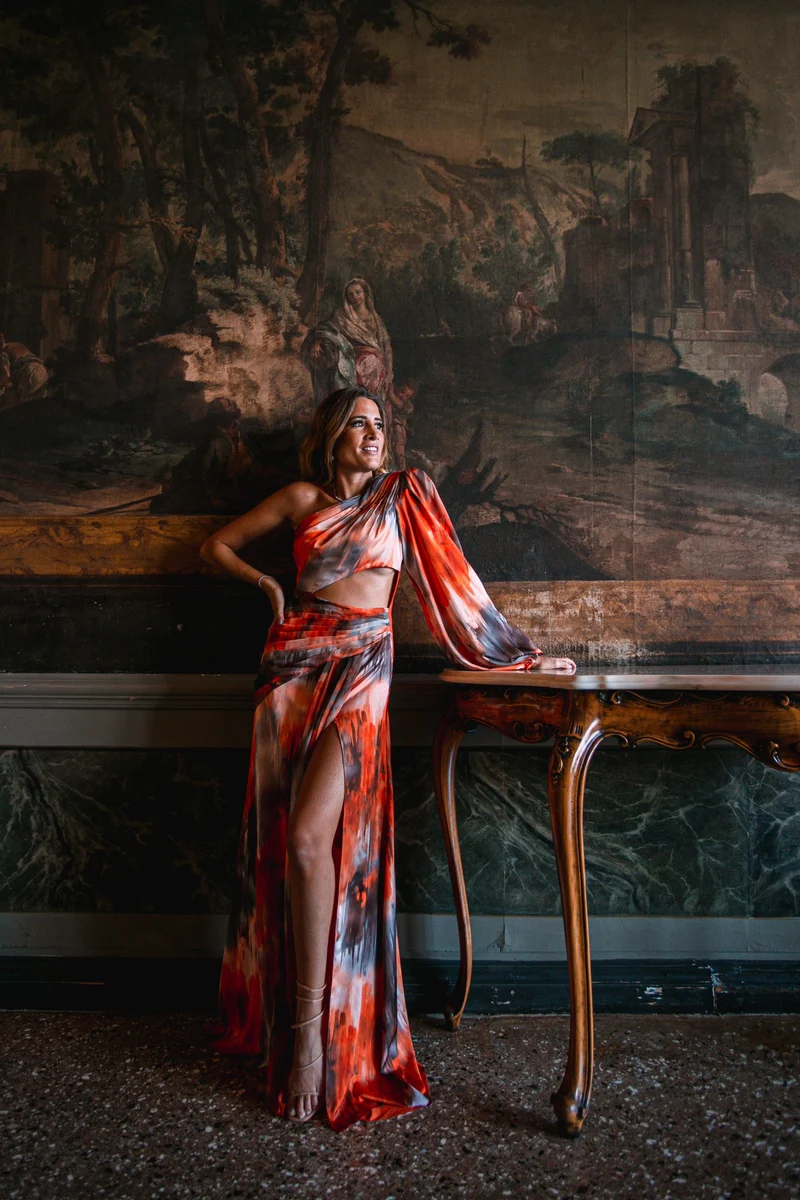 Vente Robe Athena imprimé orange