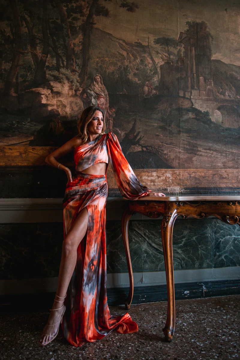 Vente Robe Athena imprimé orange