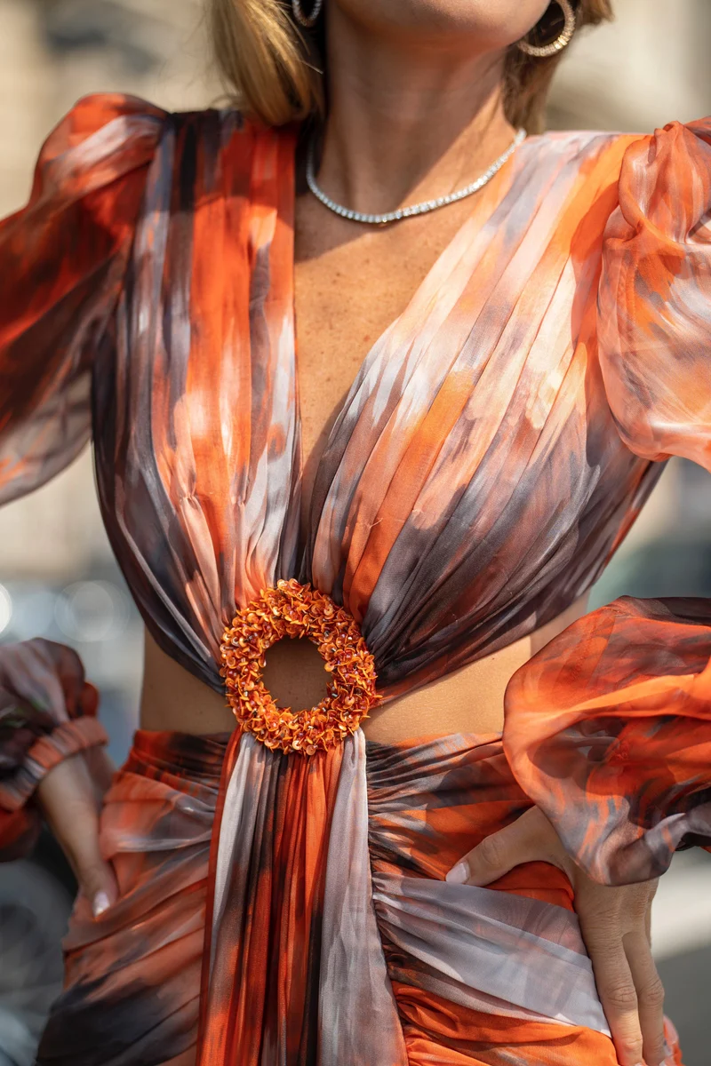 Vente robe Esmeralda orange