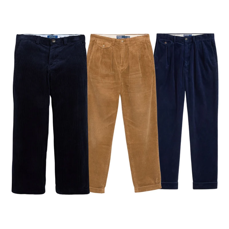 AUTUMN DROP 10x Pièces Pantalon Velour Ralph Lauren (72H DISPATCH)