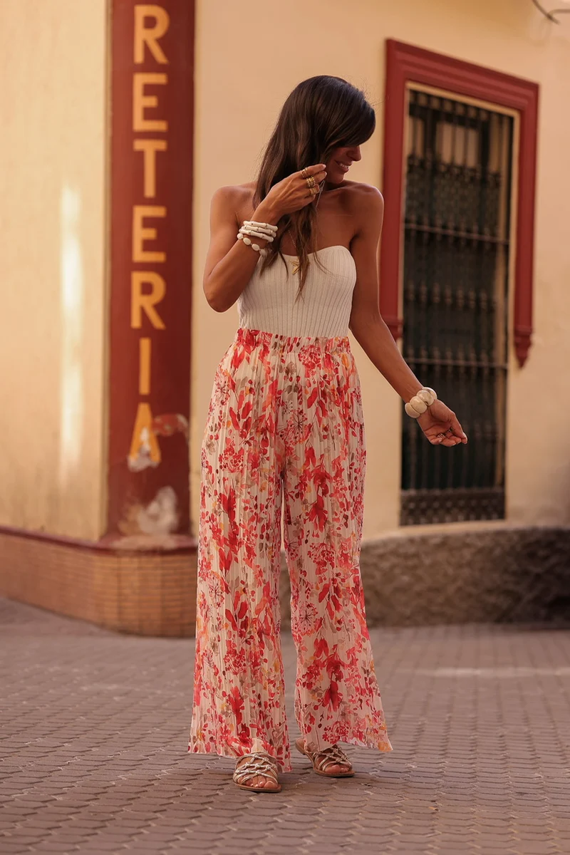 Pantalon Peyton corail