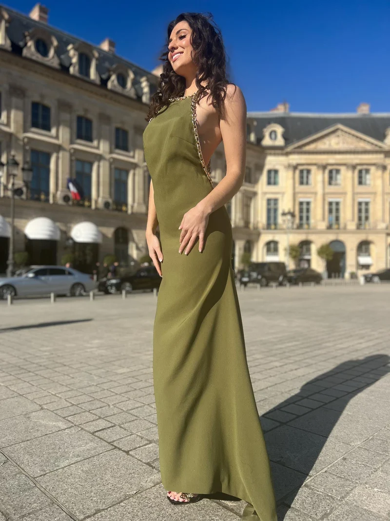 Vente Robe San Marco kaki