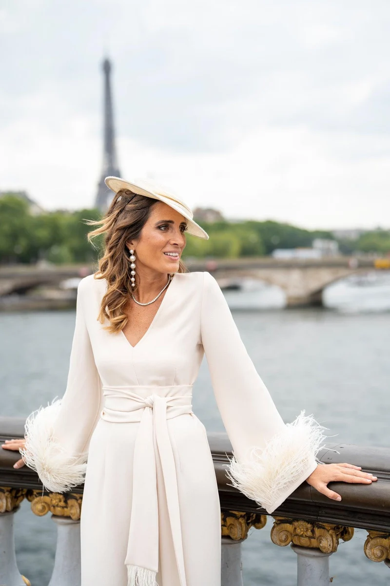 Vente combinaison Raphaelle ivoire