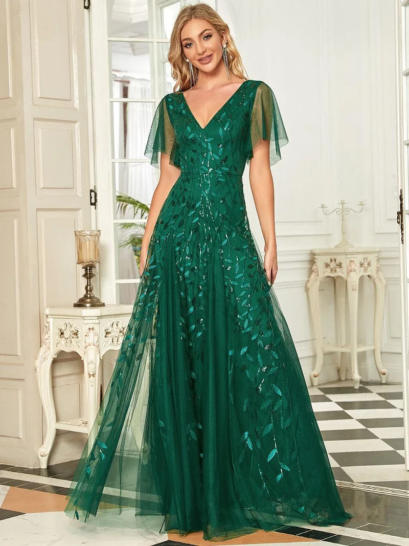 MEILLEURS CHOIX Robe vert foncé