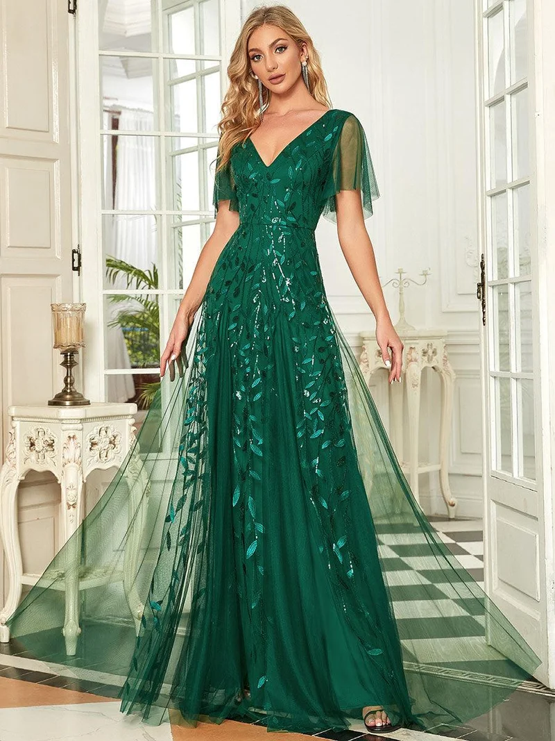 MEILLEURS CHOIX Robe vert foncé