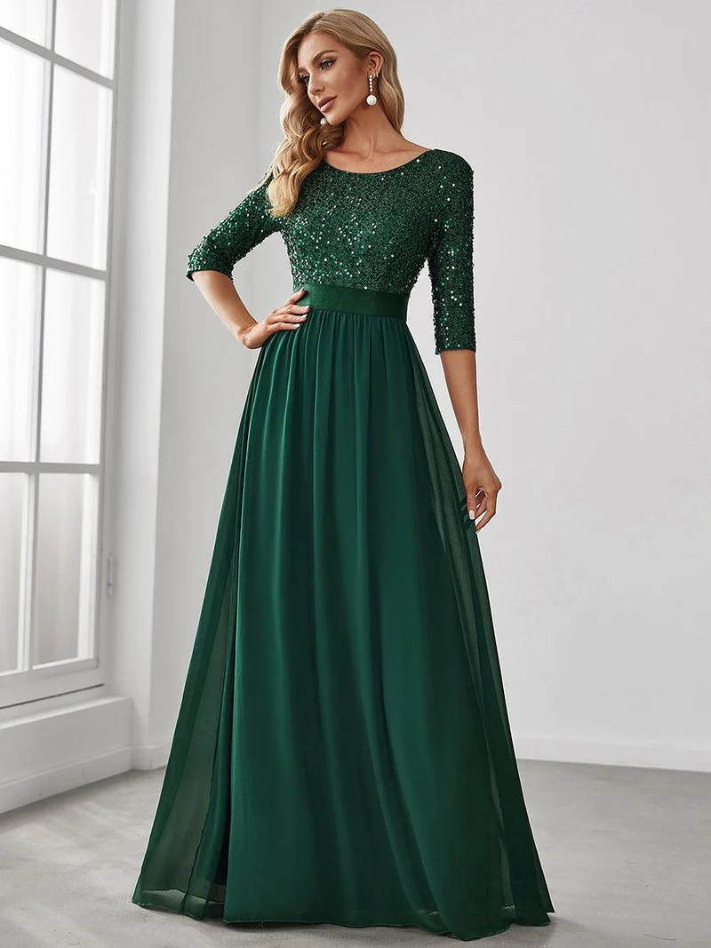 MEILLEURS CHOIX Robe vert foncé