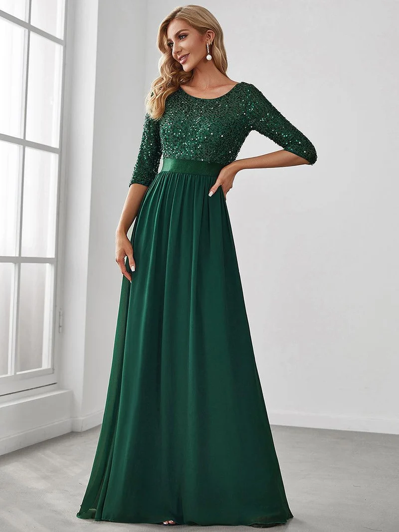 MEILLEURS CHOIX Robe vert foncé