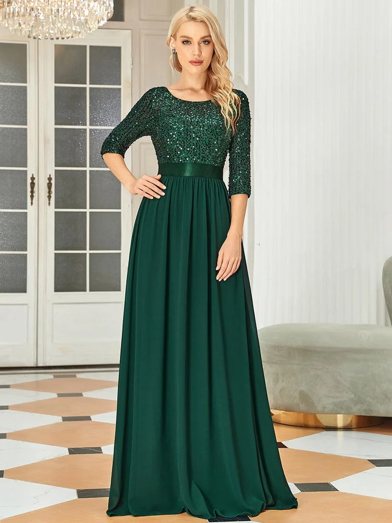 MEILLEURS CHOIX Robe vert foncé