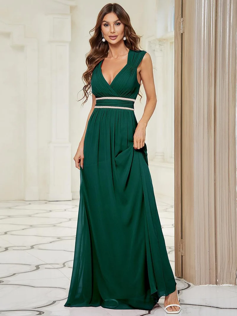 MEILLEURS CHOIX Robe vert foncé