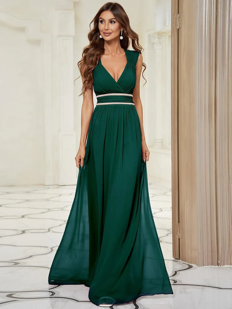 MEILLEURS CHOIX Robe vert foncé