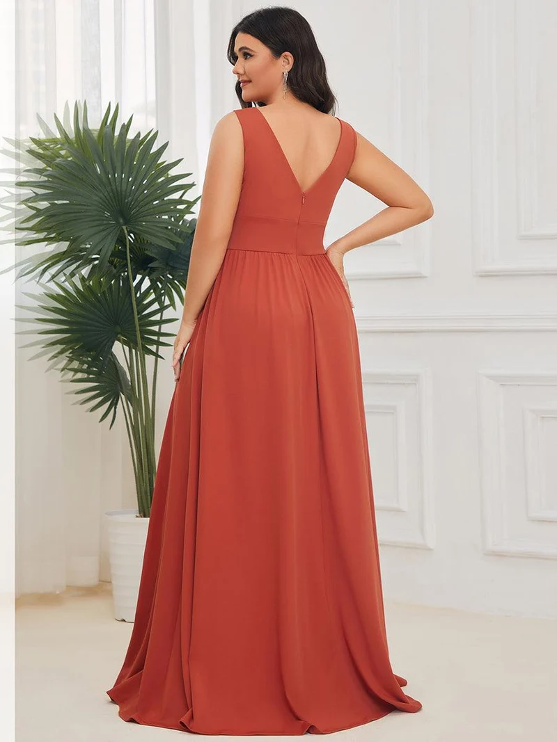MEILLEURS CHOIX Robe orange brûlée