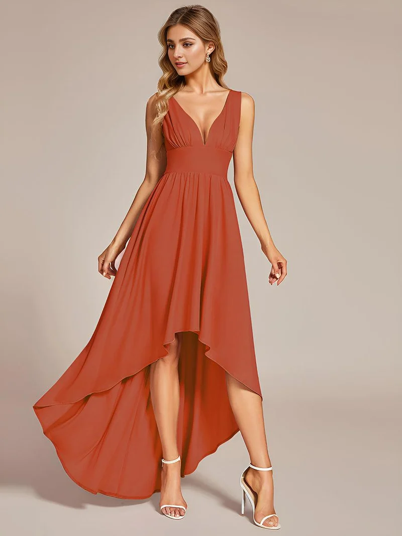 MEILLEURS CHOIX Robe orange brûlée