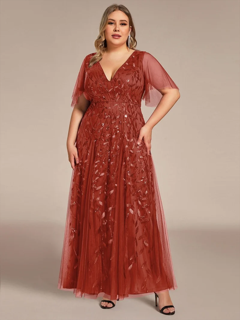 MEILLEURS CHOIX Robe orange brûlée