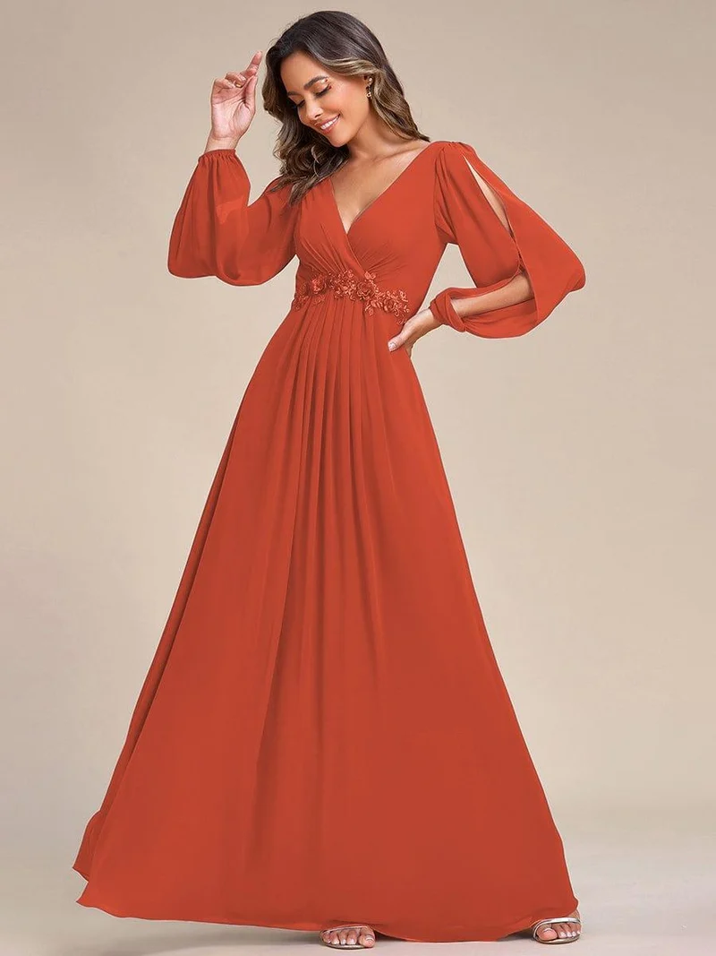 MEILLEURS CHOIX Robe orange brûlée