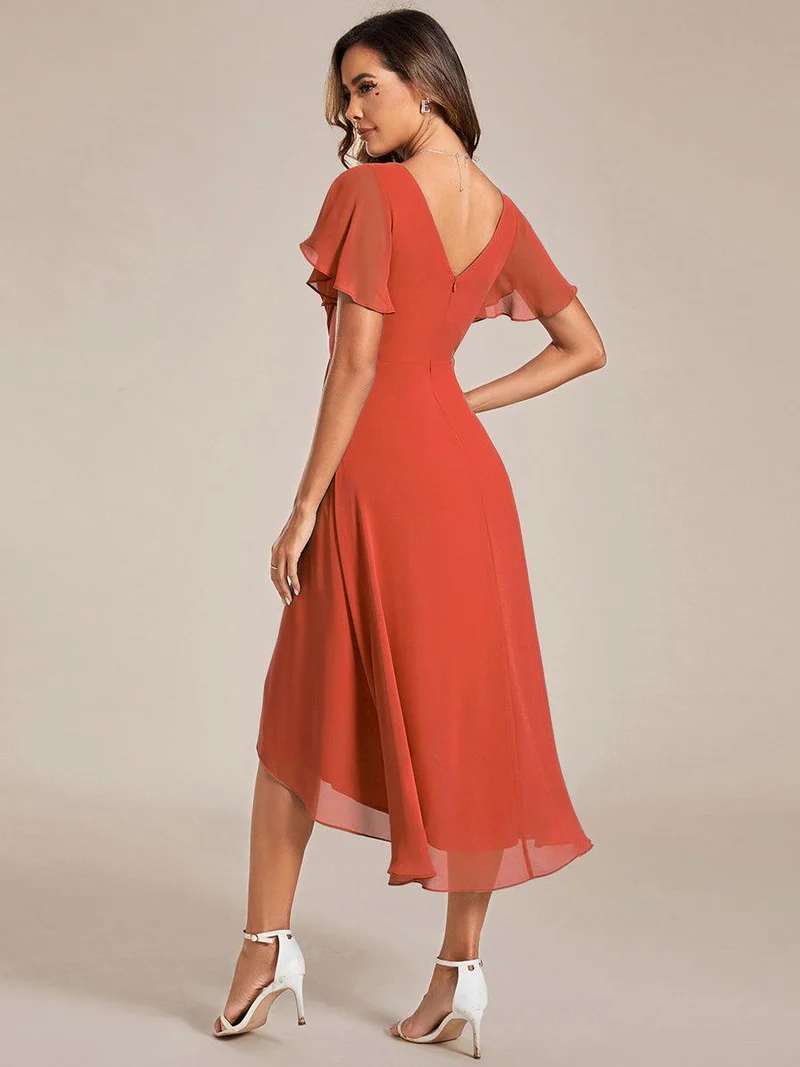 MEILLEURS CHOIX Robe orange brûlée