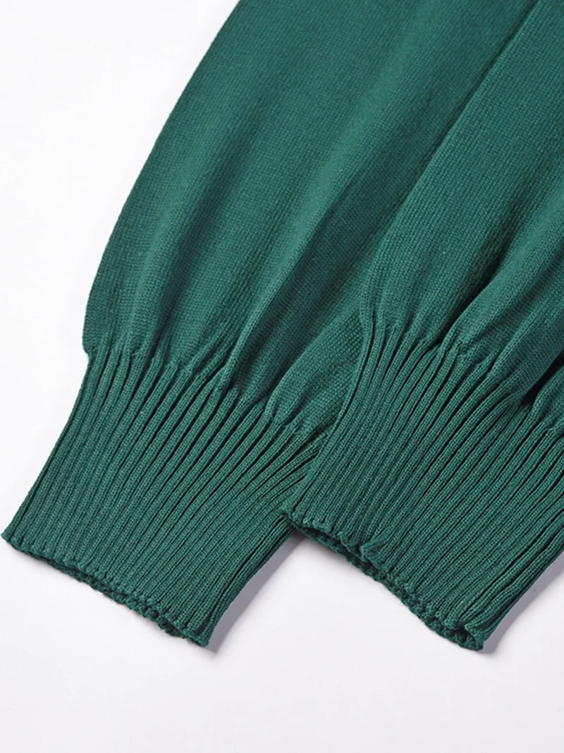 Robe Pull Femme d'hiver Élégante Col Rond Ceinture Manches Longues Casual Chic