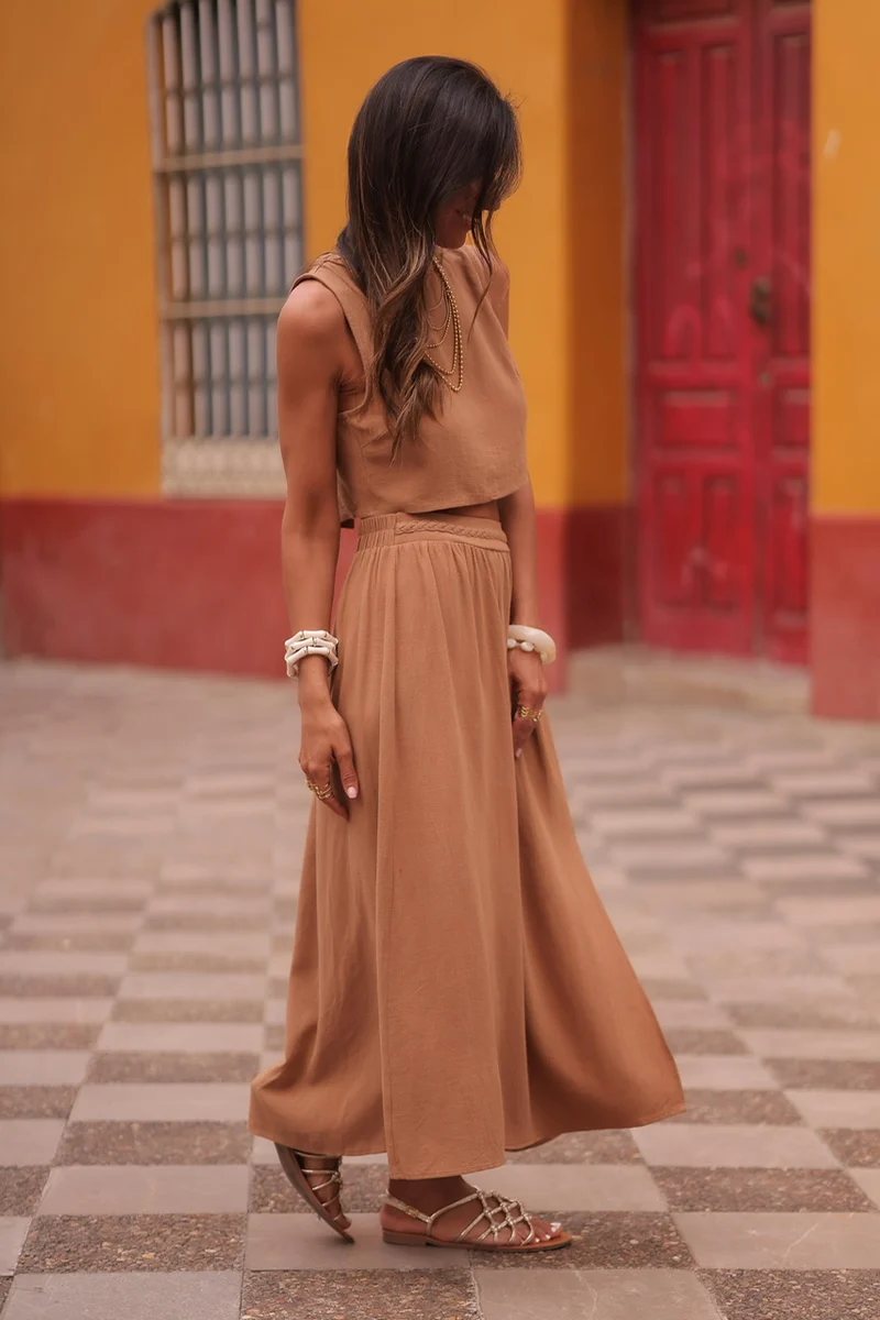 Jupe Duna camel
