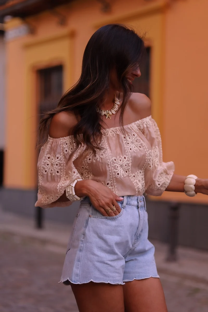 Blouse Dune nude