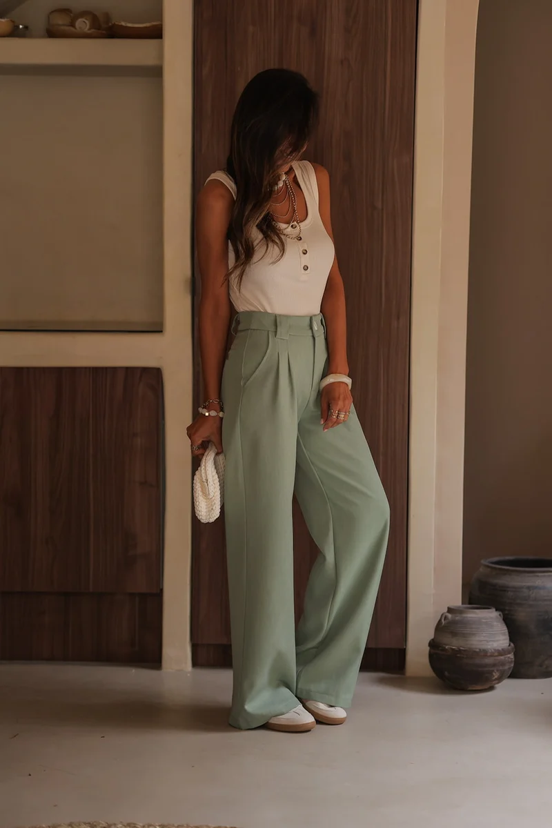 Pantalon Eddie vert
