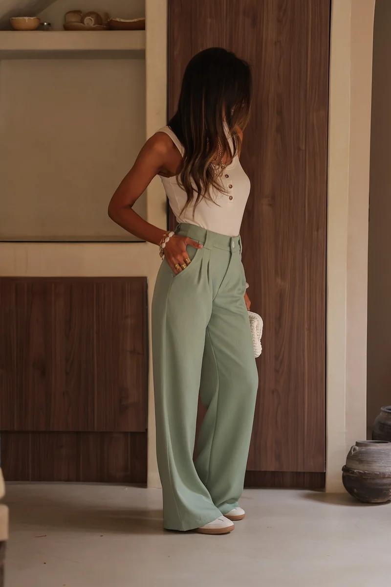 Pantalon Eddie vert