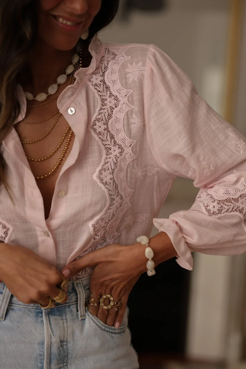 Blouse Catarina rose
