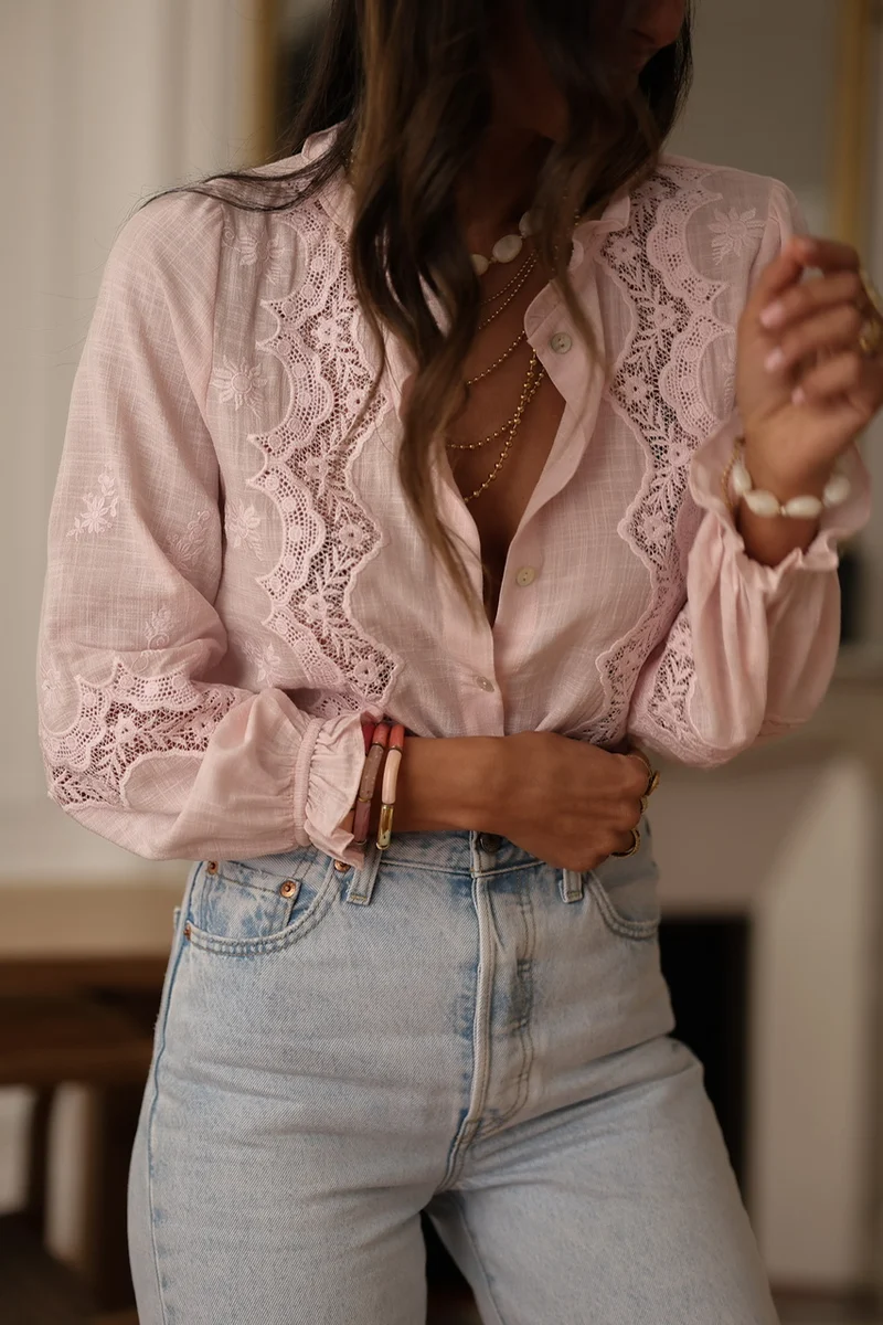 Blouse Catarina rose