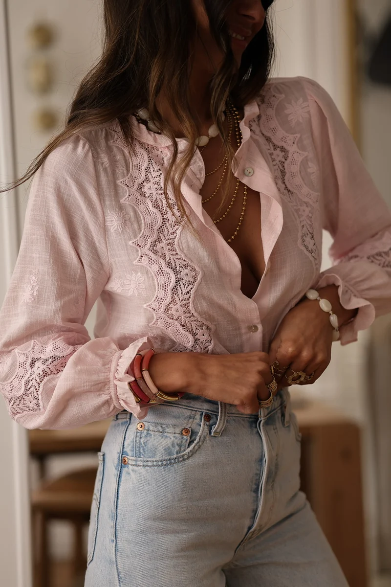 Blouse Catarina rose